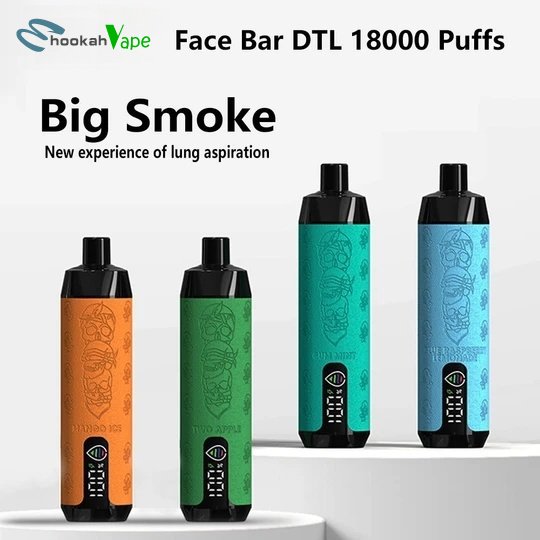 Face Bar 18000 Puffs Disposable Vape Hookah Shisha DTL Puff 18K - Image 3