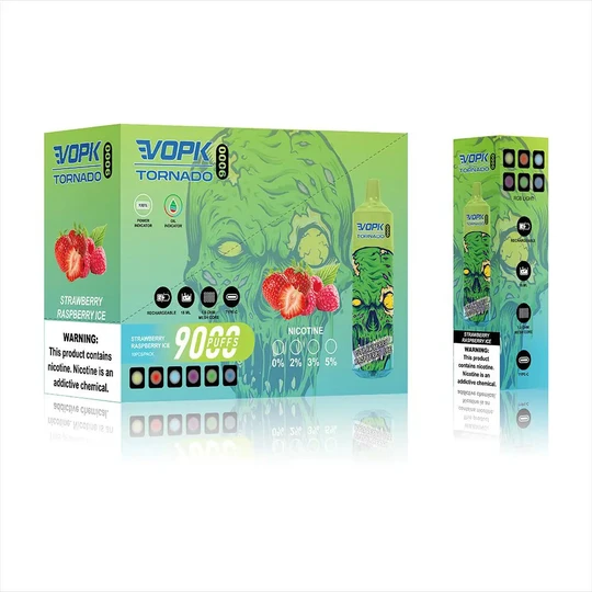 VOPK Tornado 9000 Puffs Disposable Vape 18ml Pre-filled Puff 9k Vapes - Image 12