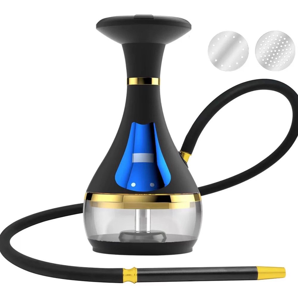 Arabic Hookah LED Light Rechargeable Bar Charcoal-free Metal Shisha - Image 5
