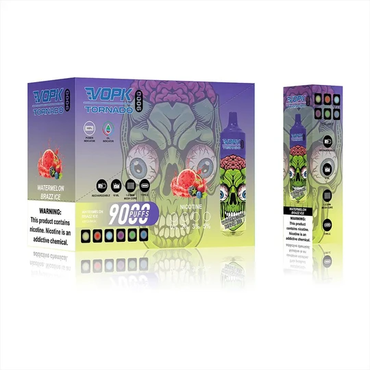 VOPK Tornado 9000 Puffs Disposable Vape 18ml Pre-filled Puff 9k Vapes - Image 9