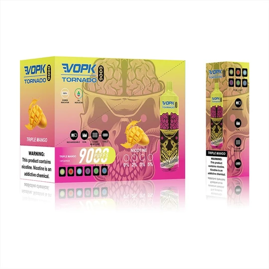 VOPK Tornado 9000 Puffs Disposable Vape 18ml Pre-filled Puff 9k Vapes - Image 10